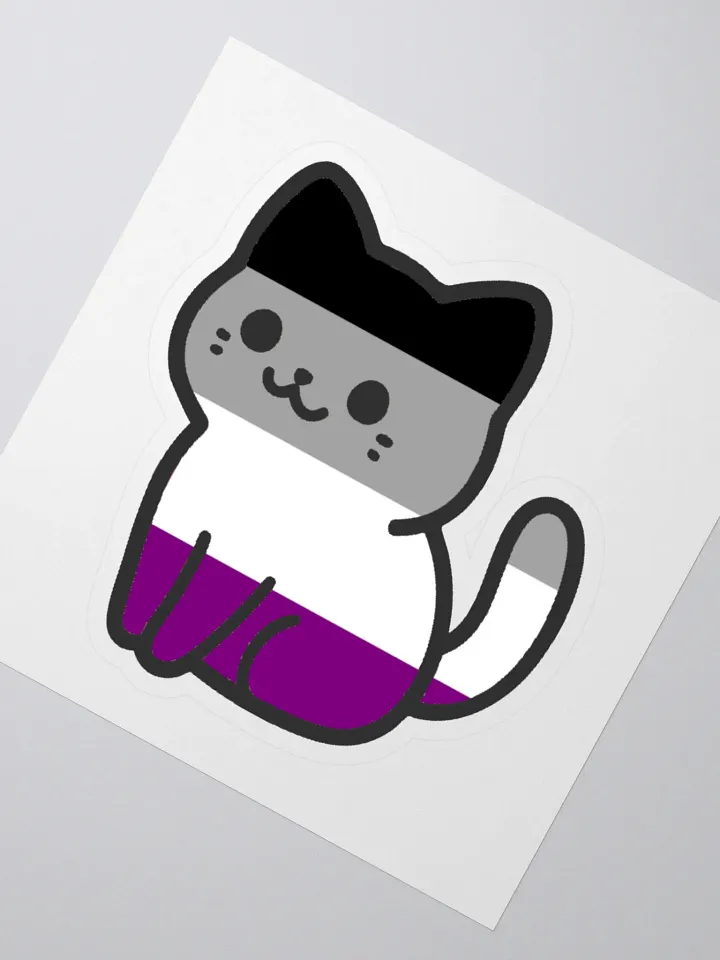 Asexual Pride Kitty Sticker product image (2)