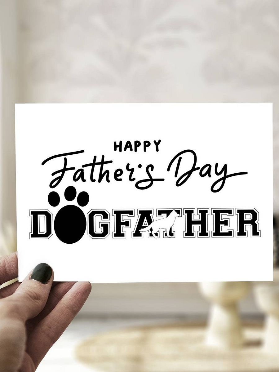 Dogfather Happy Father's Day Greeting Card product image (1)