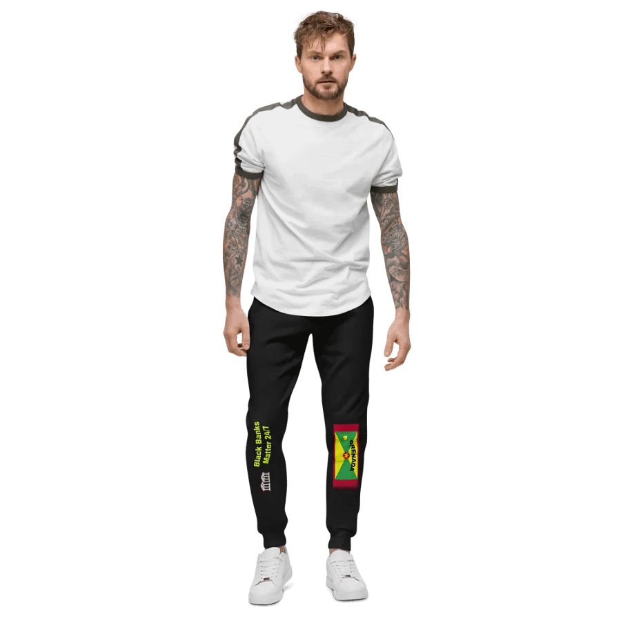 Grenada Flag Inspired Unisex Fleece Joggers product image (3)