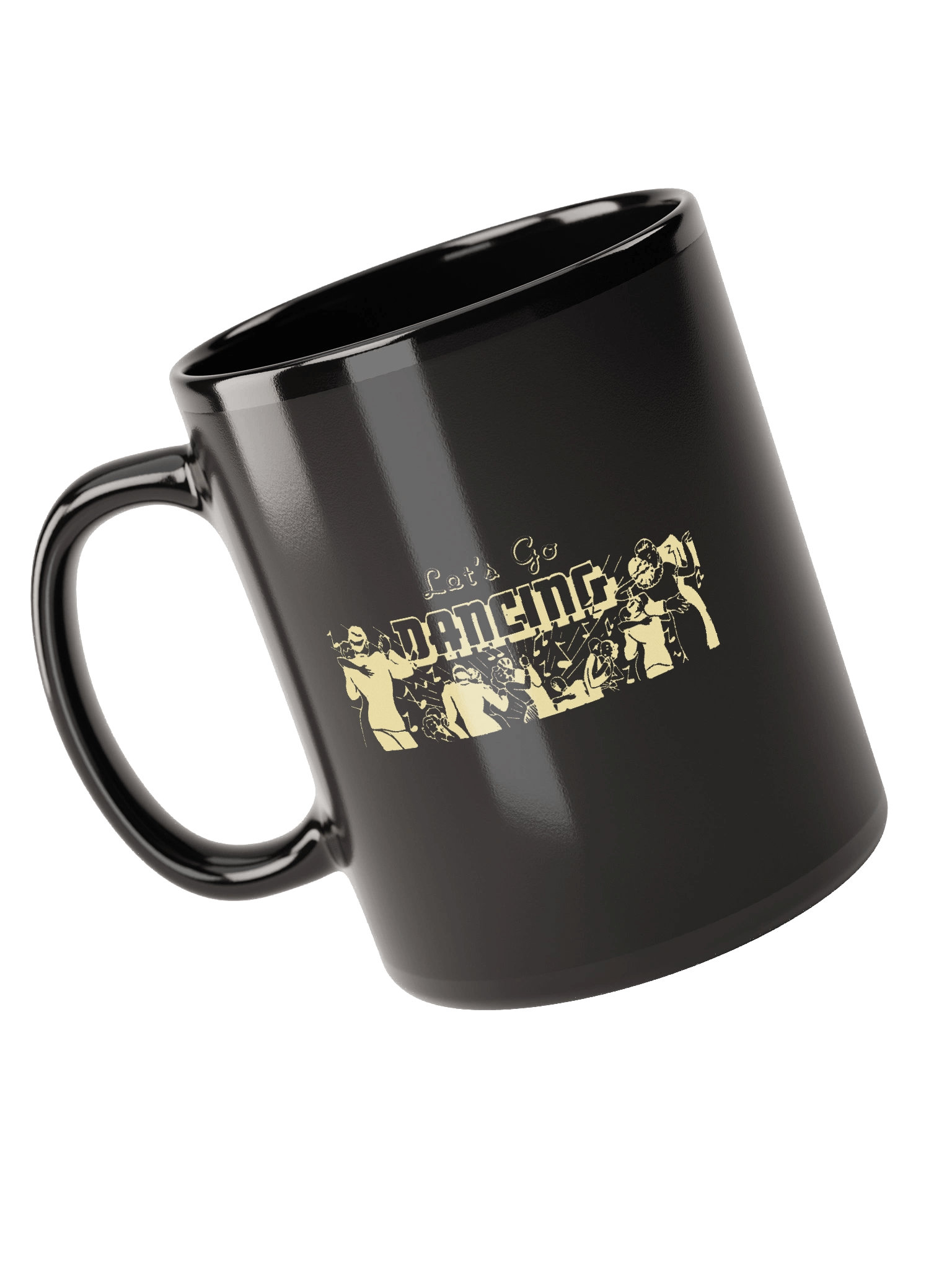 'Let's Go Dancing' Black Mug product image (4)