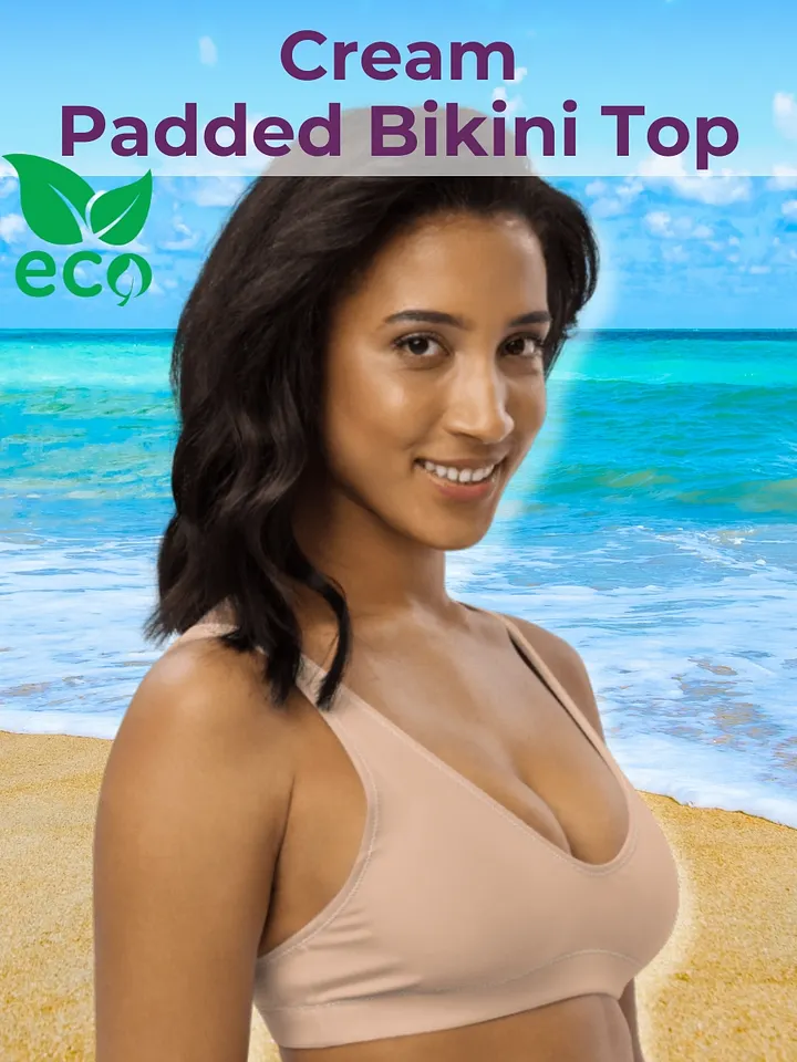 Cream Eco-Green Padded Bikini Top product image (1)