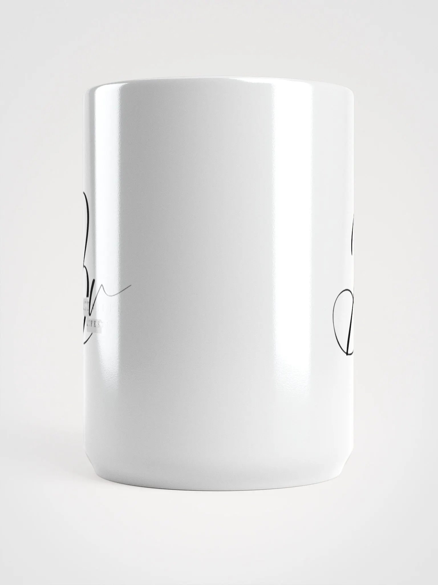 Dynamic Initial White Glossy Mug product image (5)