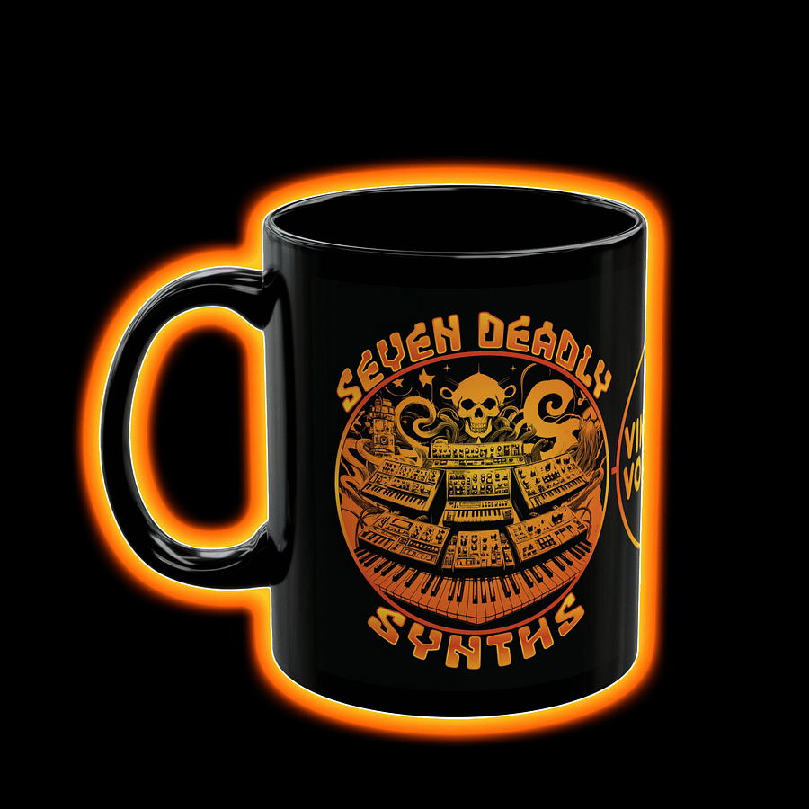 Synthesizer Collector Mug - Seven Deadly Synths (7 Synthesis Techniques) product image (2)