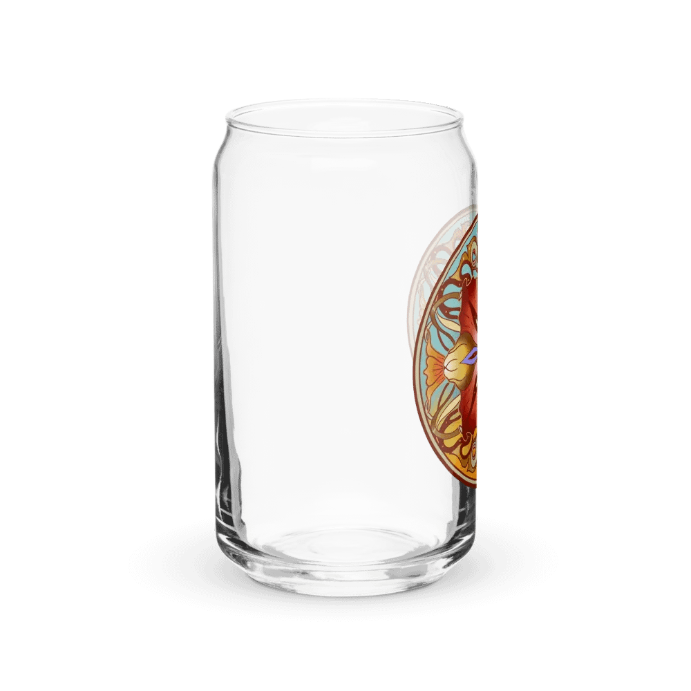 Crimson Floral Mandala - Can Glass product image (4)