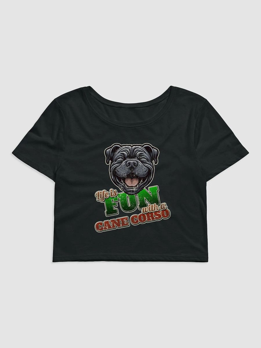 Smiling Cane Corso Women's Crop Tee product image (2)