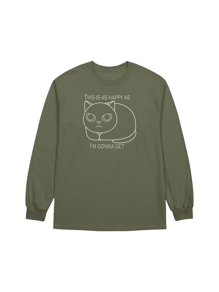 Happy Grumpy Cat - Unisex Adult Long Sleeve T-shirt product image (9)
