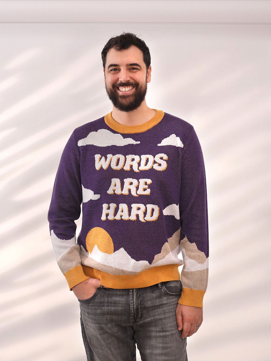 Words Are Hard Landscape Sweater product image (3)