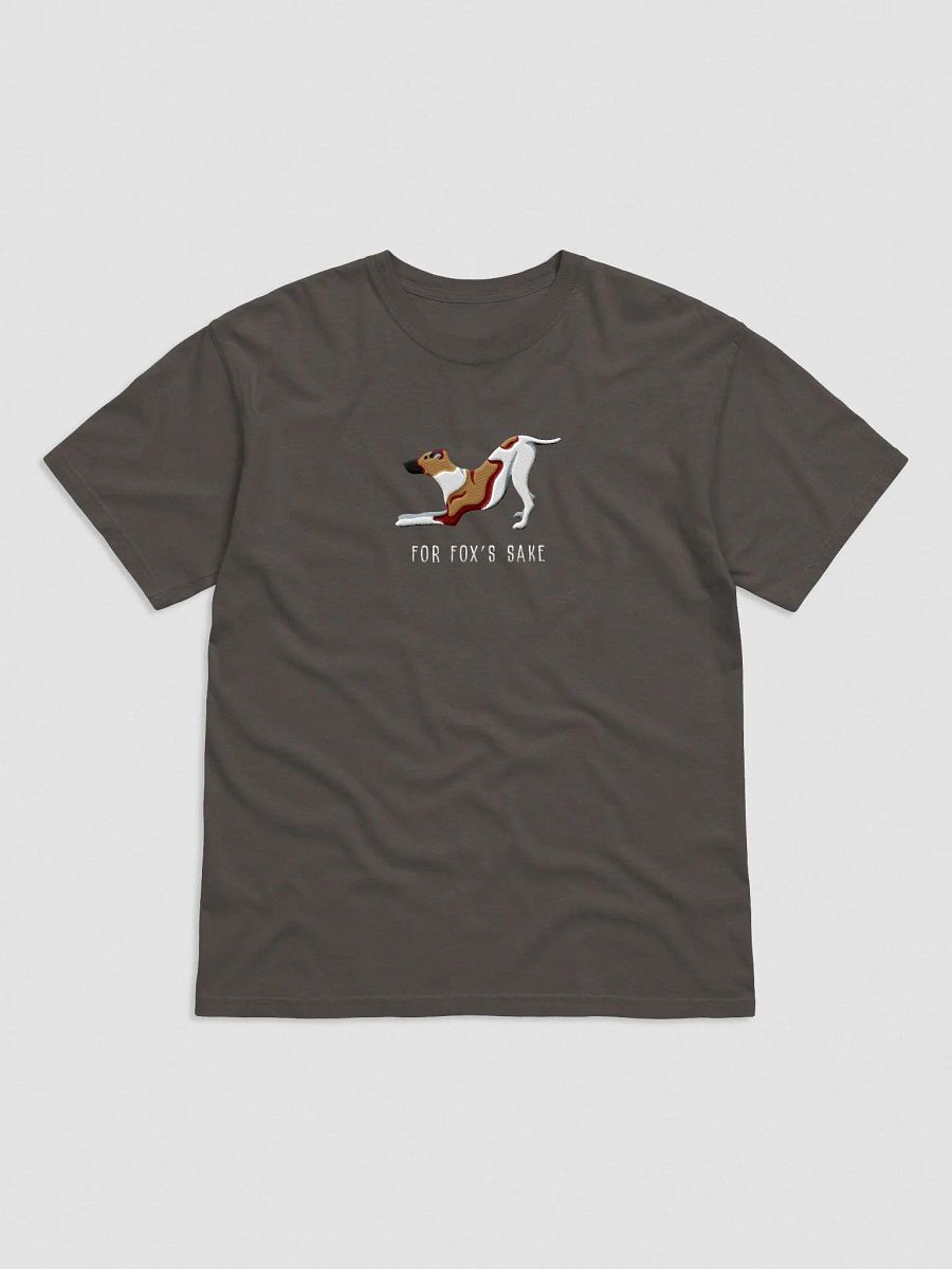 For Fox's Sake T-Shirt(Embroidered) of a Smooth Fox Terrier(Brown) product image (4)