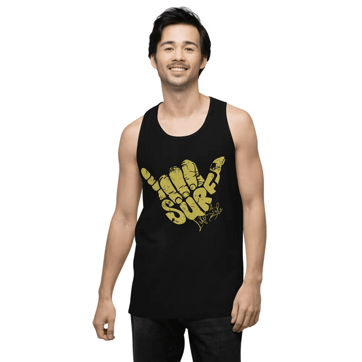 Shaka Surf Life Style Cotton Heritage Men's Premium Tank Top product image (2)