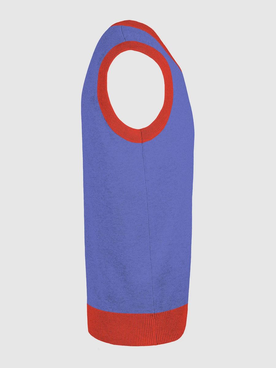 Red & Blue Knitted Team Goran Sweater Vest product image (25)