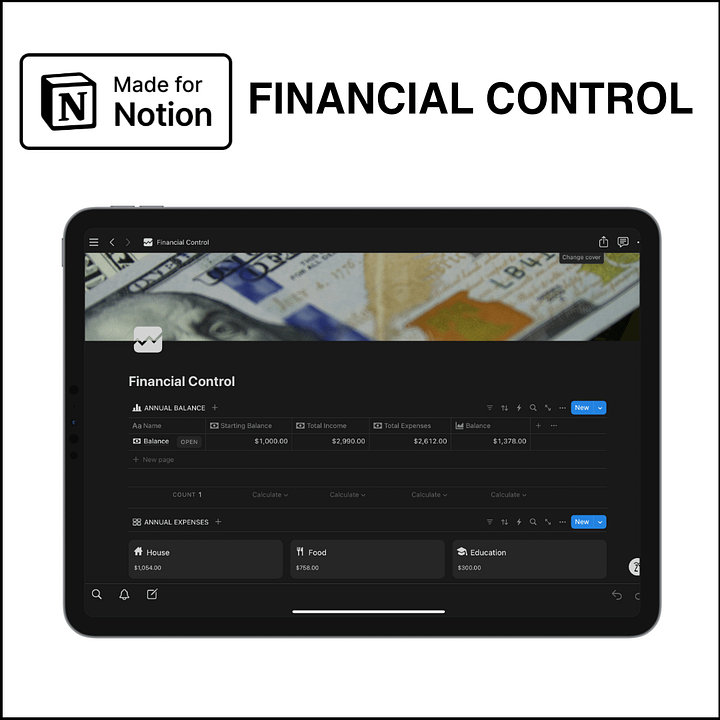 Notion Template - Financial Control product image (1)
