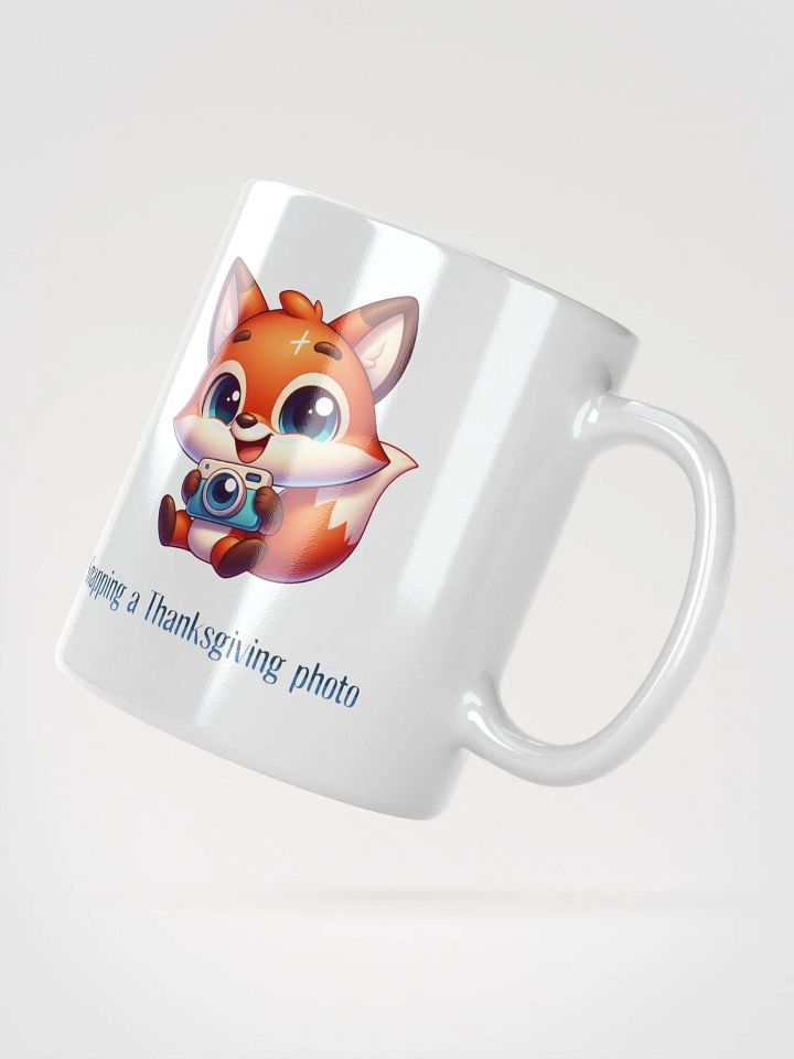 Snapping A Thanksgiving Photo Cute Fox Mug product image (2)