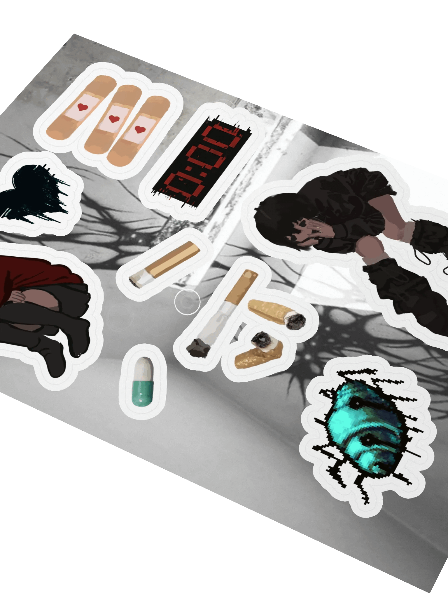 Eldritch Croissant Sticker Sheet product image (2)