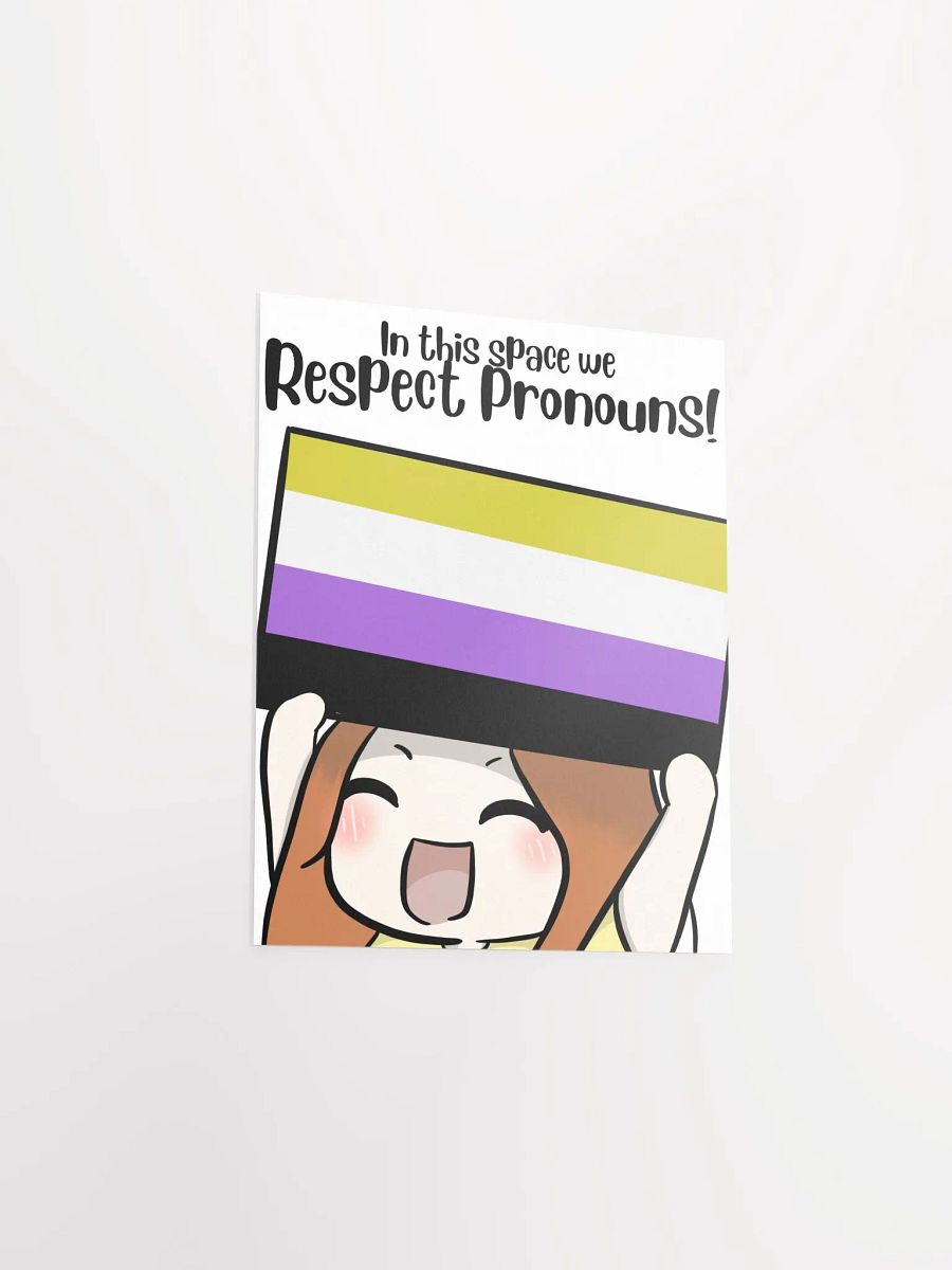 Respect Pronouns Poster - Nonbinary product image (3)