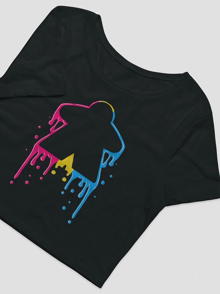 Drippy Pan Pride Meeple Crop Top Shirt product image (1)
