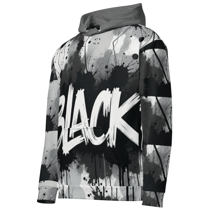 Bold Black Graffiti Unisex Hoodie product image (2)