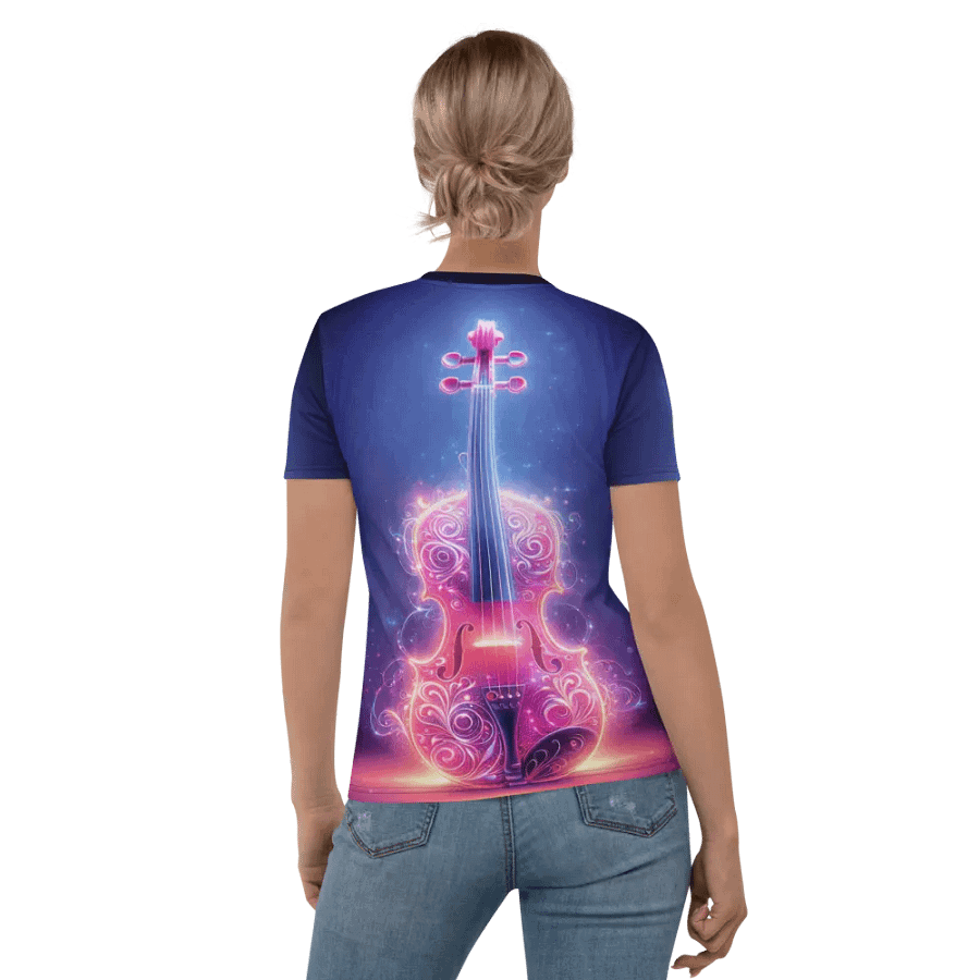 Lumina Violin Serenade Tee - Electric Muse Art product image (2)