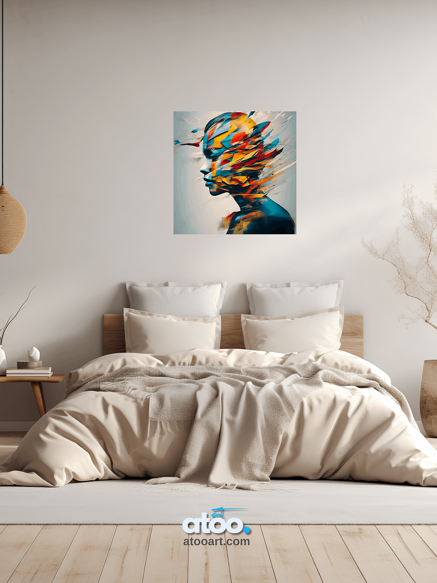 Understanding Women | Anger at Yourself | Canvas Artistic Painting product image (6)