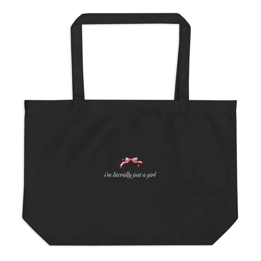 i'm literally just a girl printed tote product image (1)