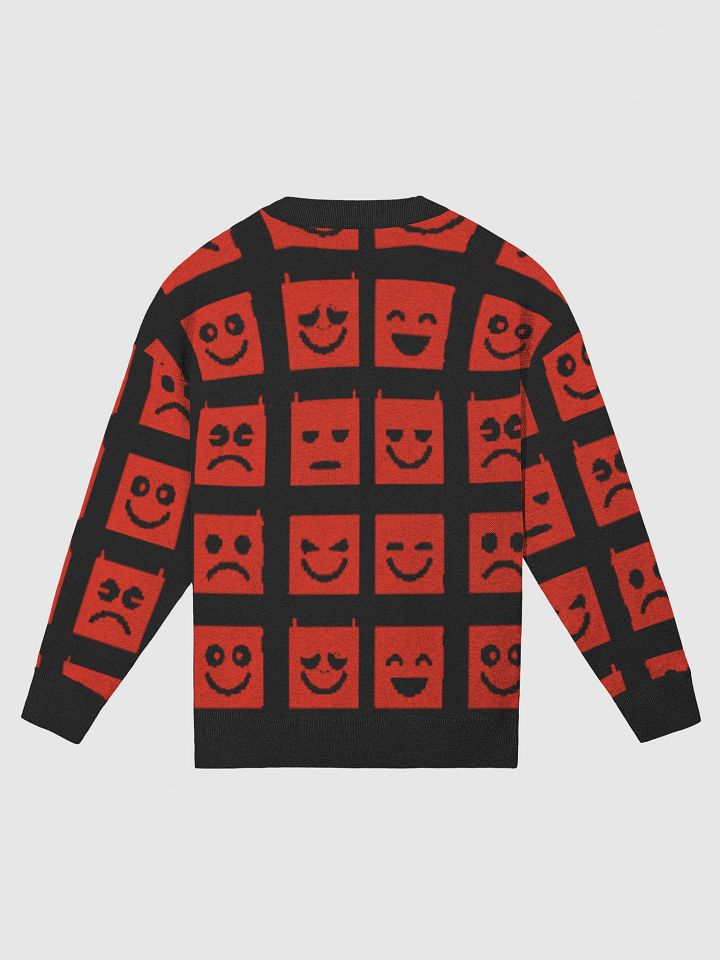 Mood Vibes Emoji Cardigan – Trendy Knit Sweater with Playful Emoji Graphics | Fun Casual Fashion for Men & Women product image (2)