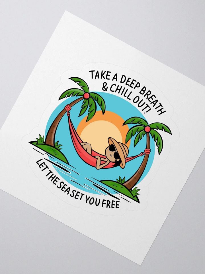 Tropical Sunset Hammock Sticker product image (6)