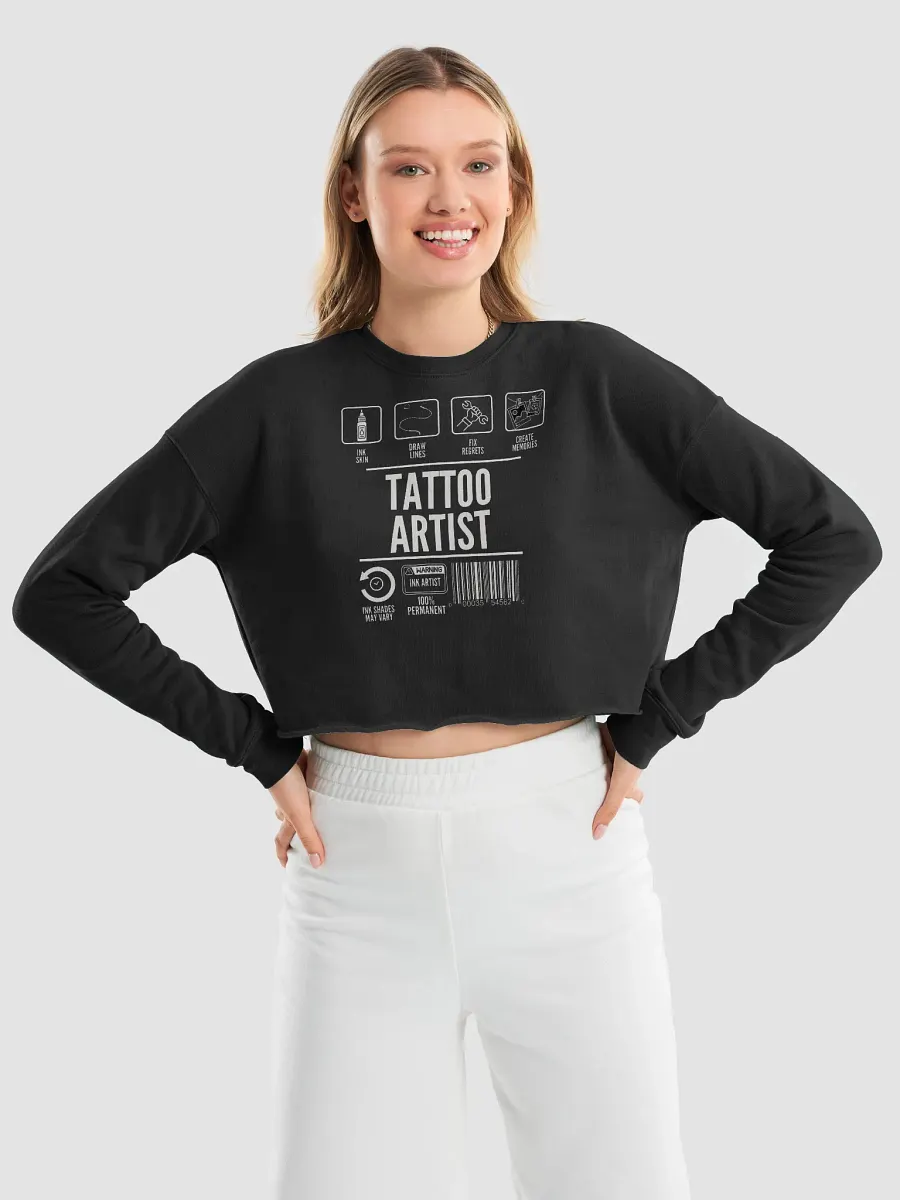 "Tattoo Artist Label" Cropped Sweater product image (9)