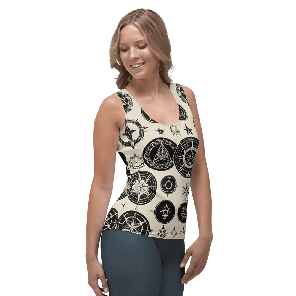 Cream Symbology Tank Top product image (1)
