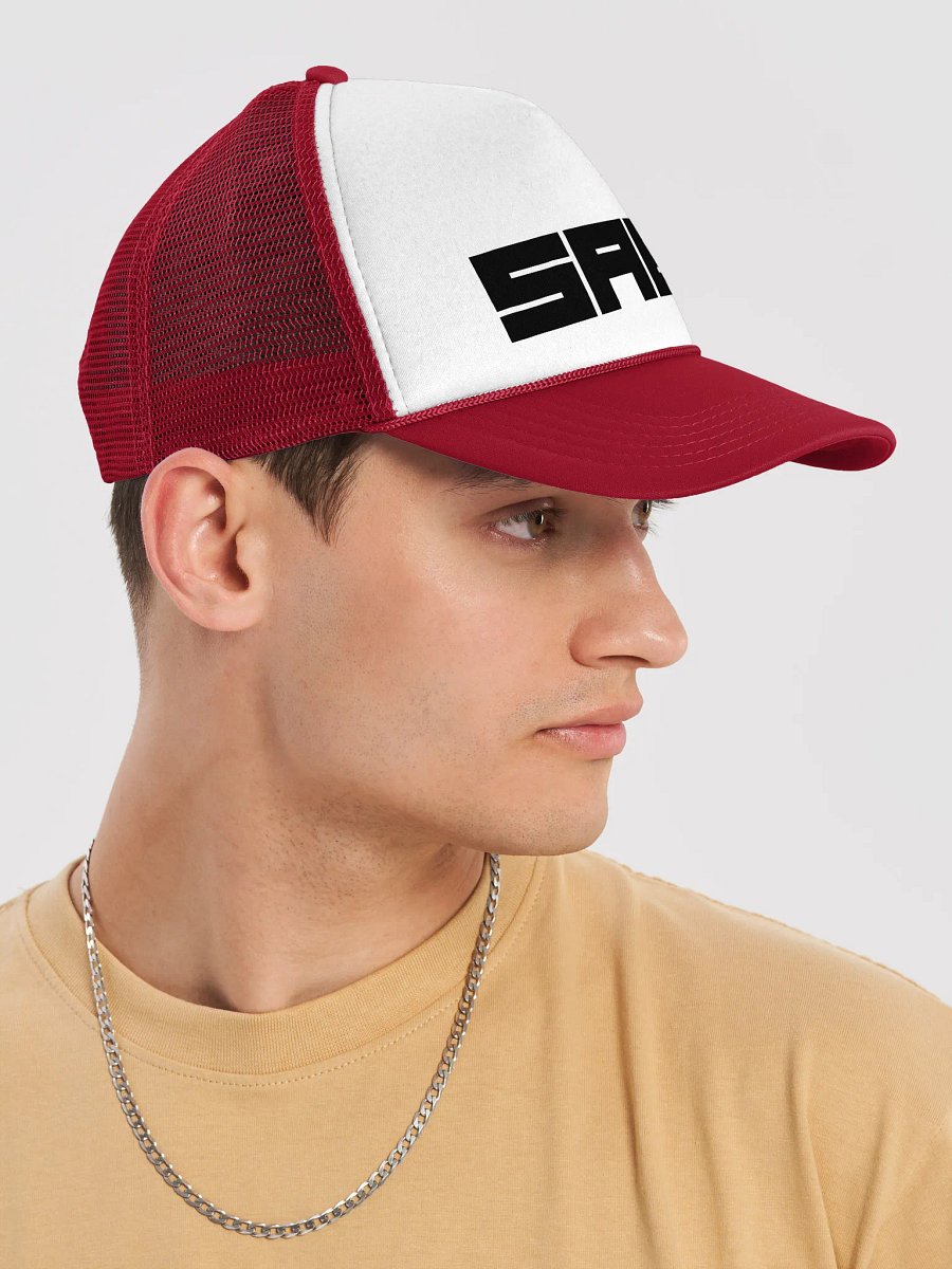 SABR Black Logo Unisex Trucker Hat product image (4)