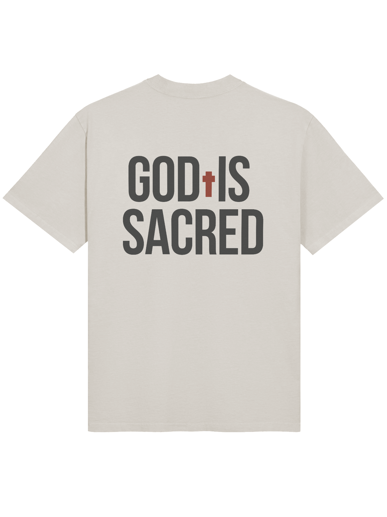 GOD IS SACRED OVERSIZE TEE (Light) product image (4)