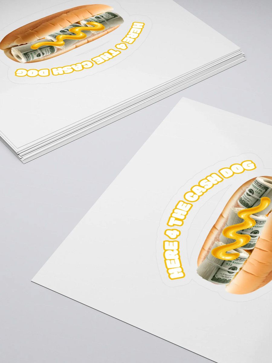 Cash Dog Sticker m/y product image (4)