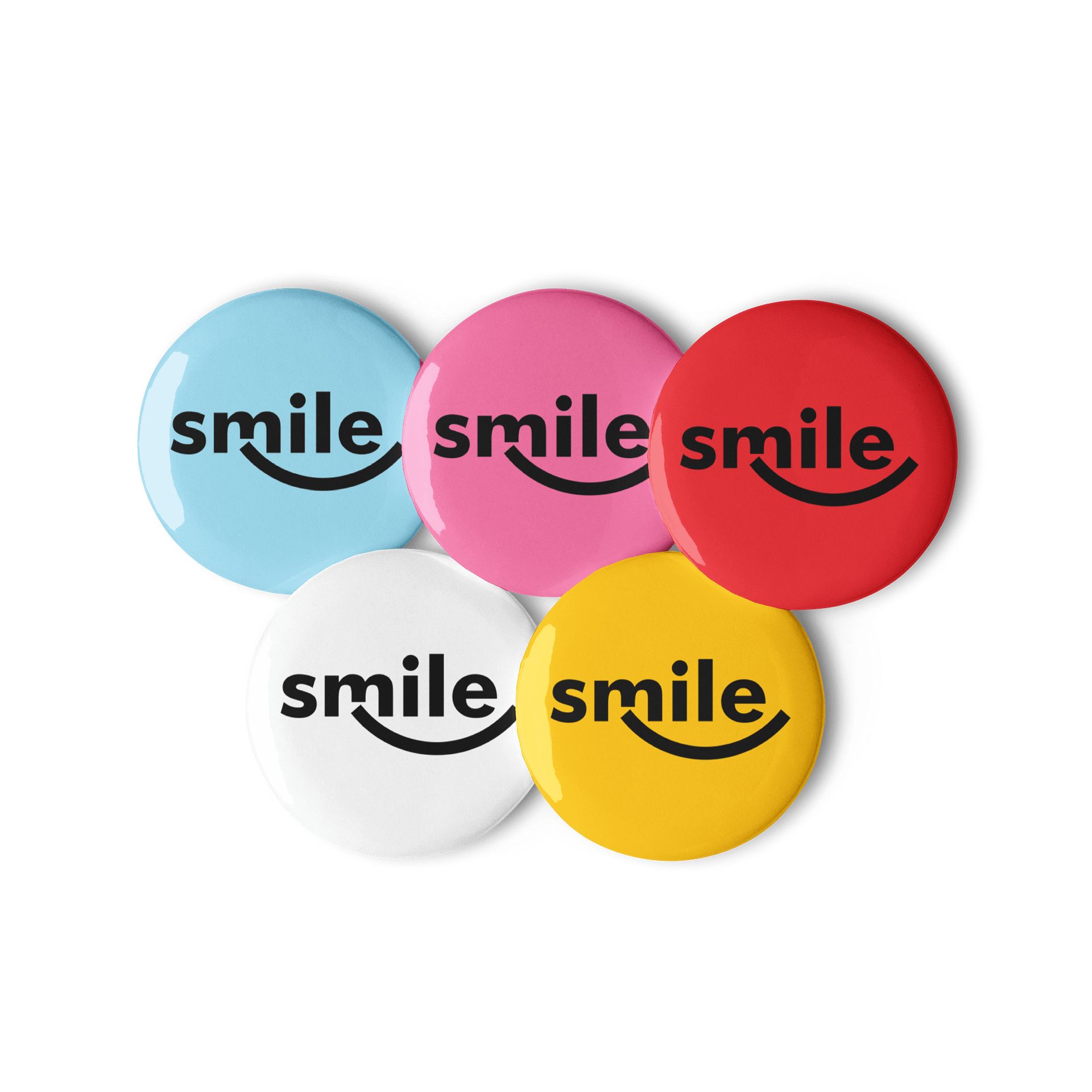 "Smile" Button Pin Set product image (1)