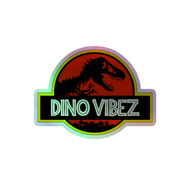Jurassic holographic sticker product image (2)