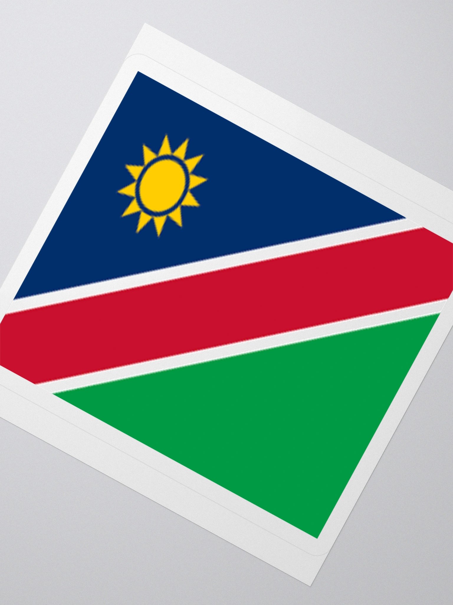 Exclusive Namibia Flag Kiss-Cut Sticker by TDS Music - Unique Design (3" x 3", 4" x 4", 5.5" x 5.5") product image (5)