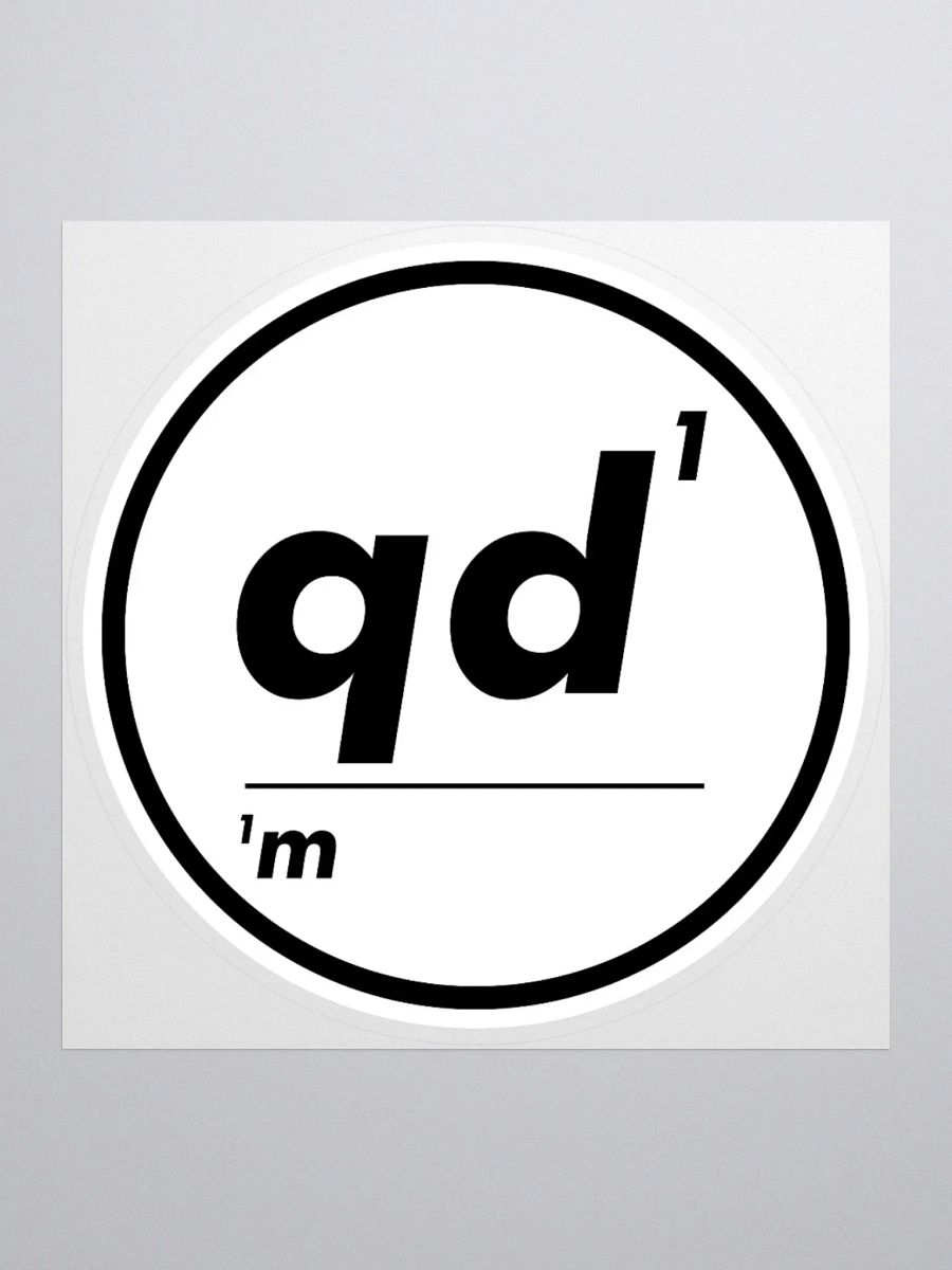 Omnibio Lab Qualitative Data Matters QD1/1M Simple Kiss Cut Stickers product image (1)