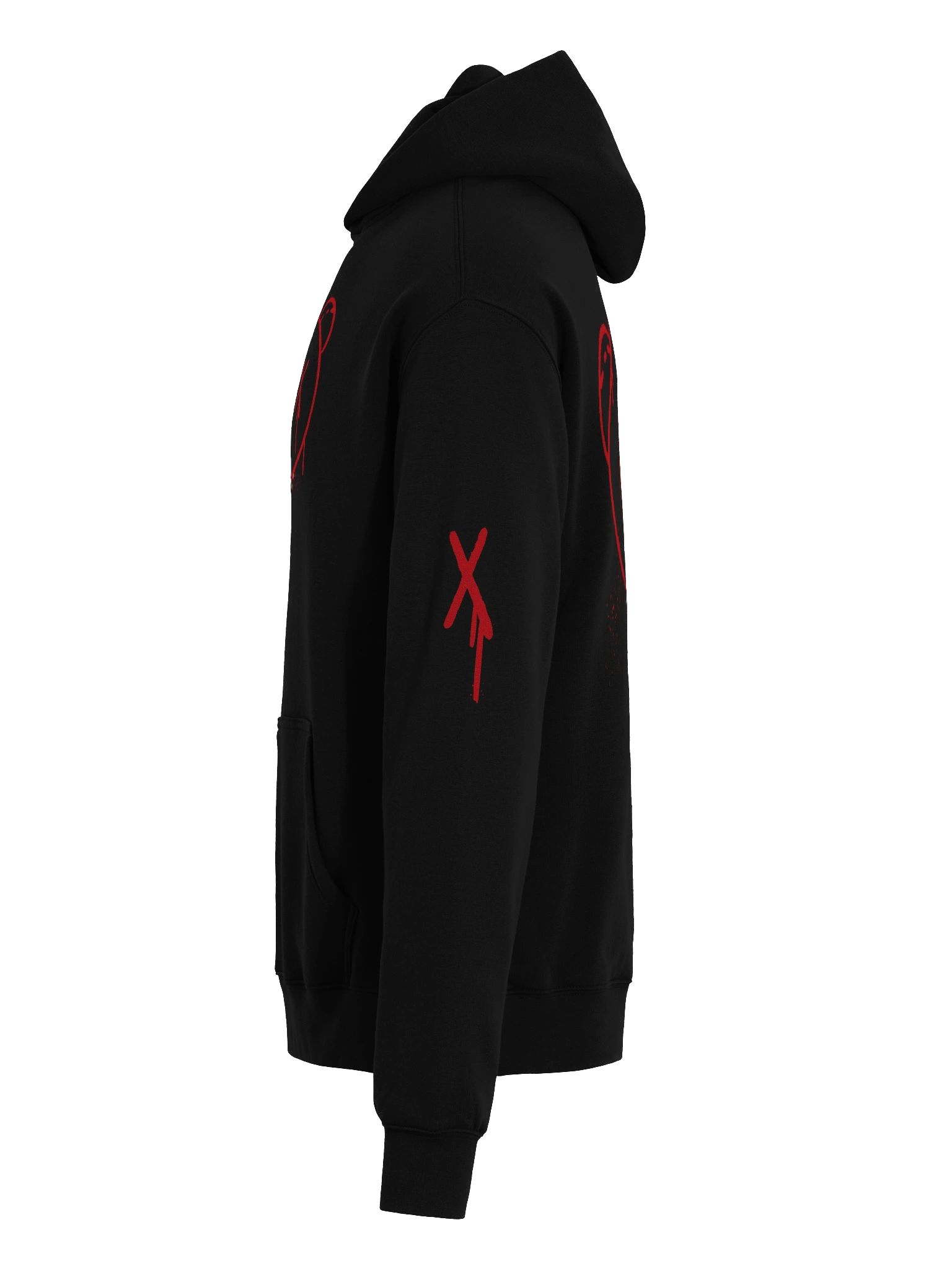 Graffiti Sad Bear with Spiked Choker Unisex Premium Hoodie product image (7)