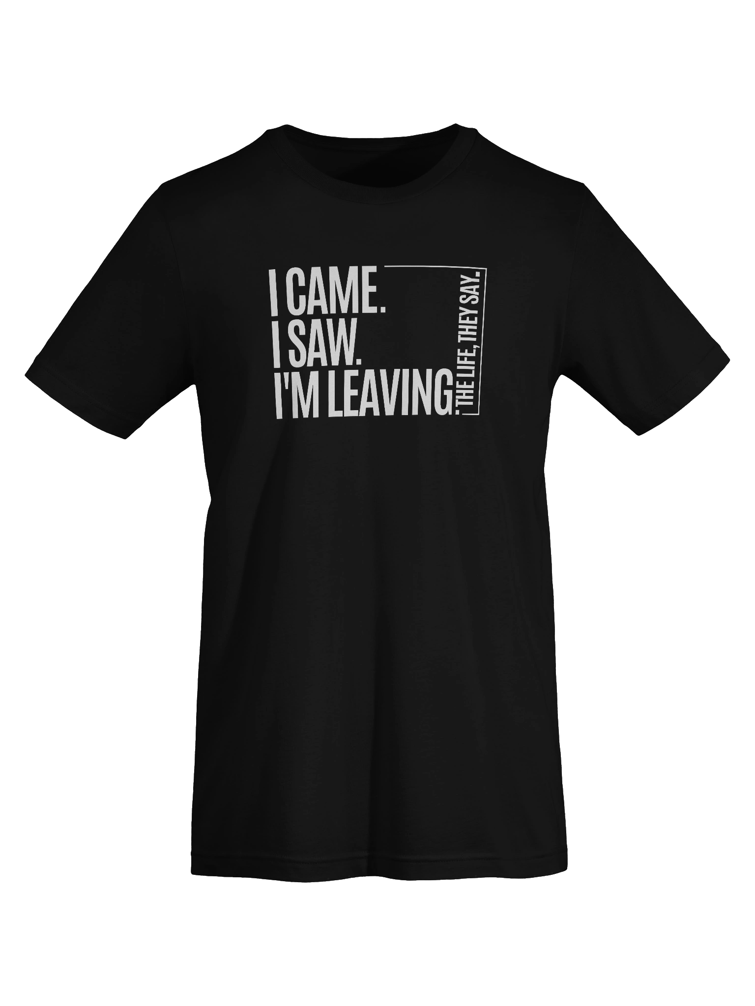 Minimalist Philosophy T-Shirt | I Came I Saw I'm Leaving Design | Bella+Canvas Supersoft Tee product image (7)