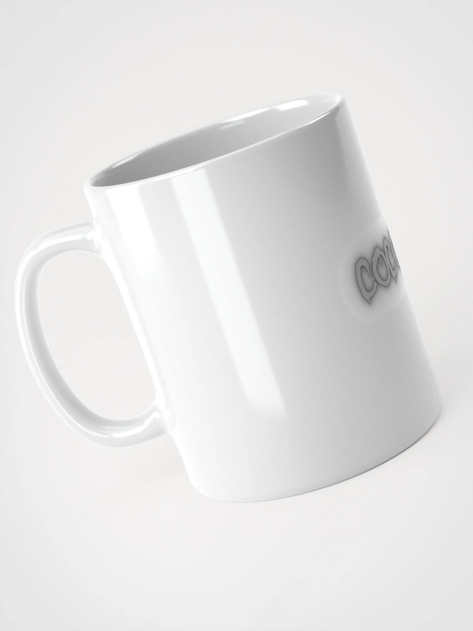 Tasse brillante blanche en relief COCONUT product image (3)