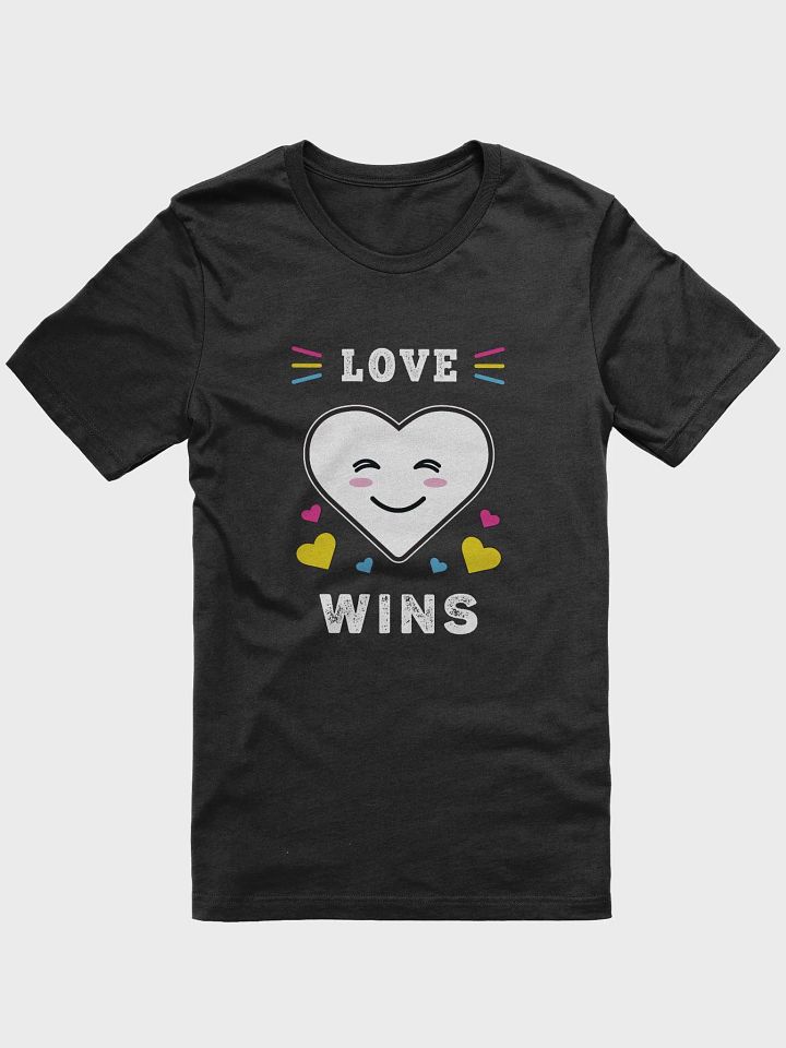 Heart Face Love Wins LGBTQ Pansexual Pride T-Shirt product image (2)