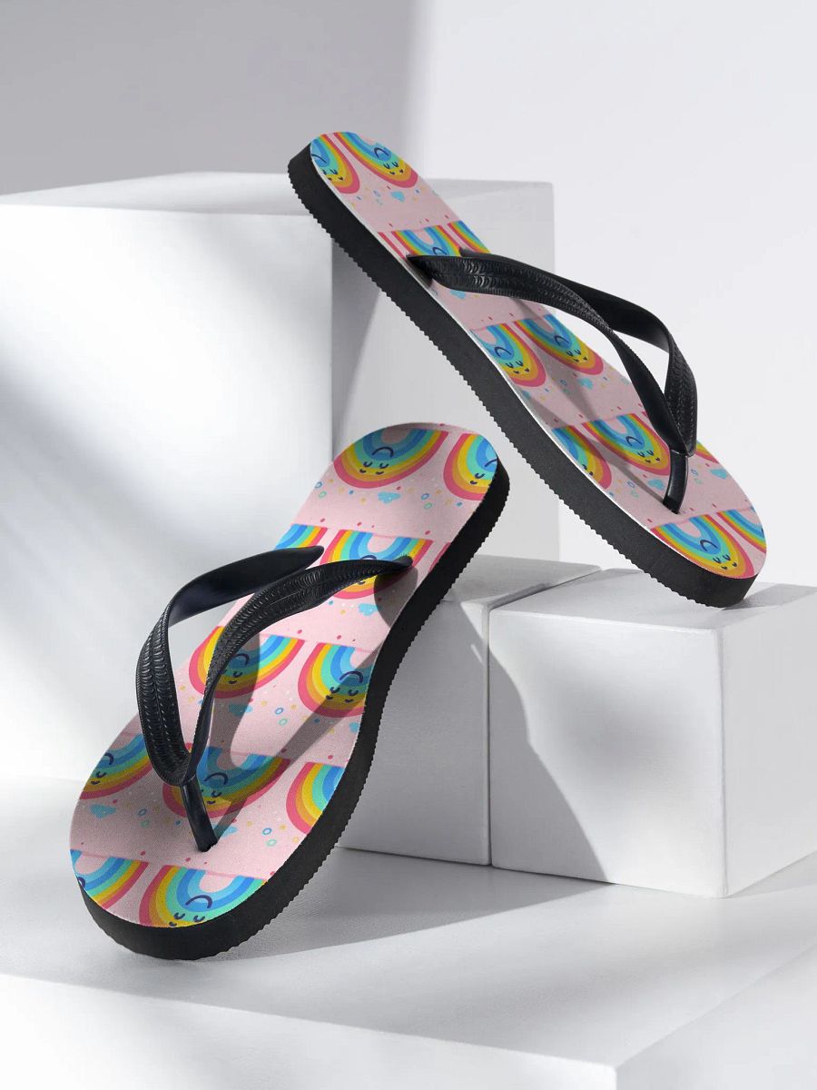 Happy Rainbow Flip Flops product image (3)