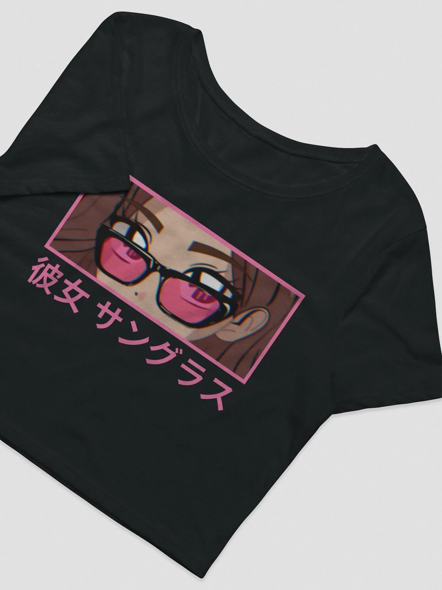 Anime Shades Crop Tee (Pink) product image (3)