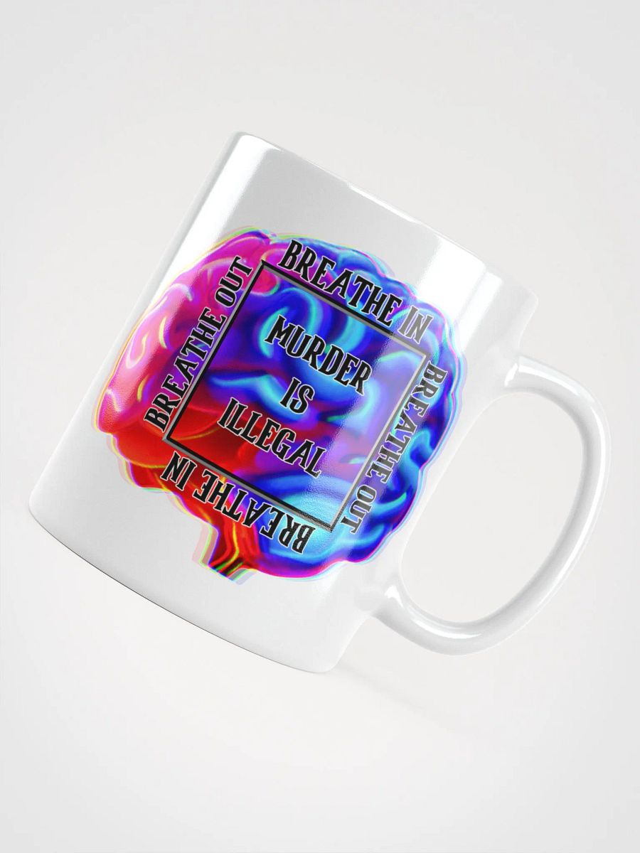 Breathe White Glossy Mug product image (4)