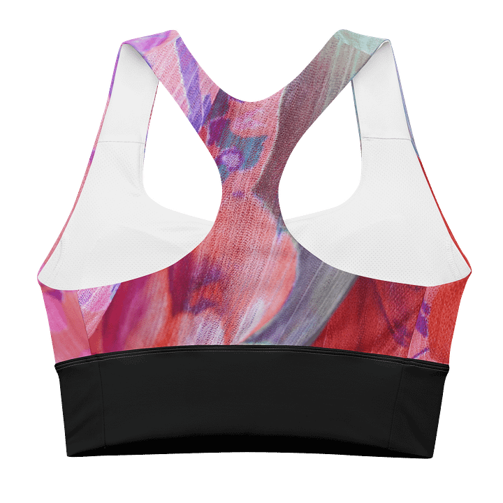 Black Paradise Breeze Black Recycled Longline Sports Bra product image (2)