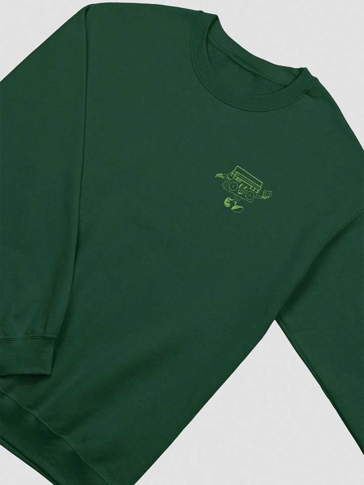 Mixie Embroidered Sweatshirt // Green product image (2)