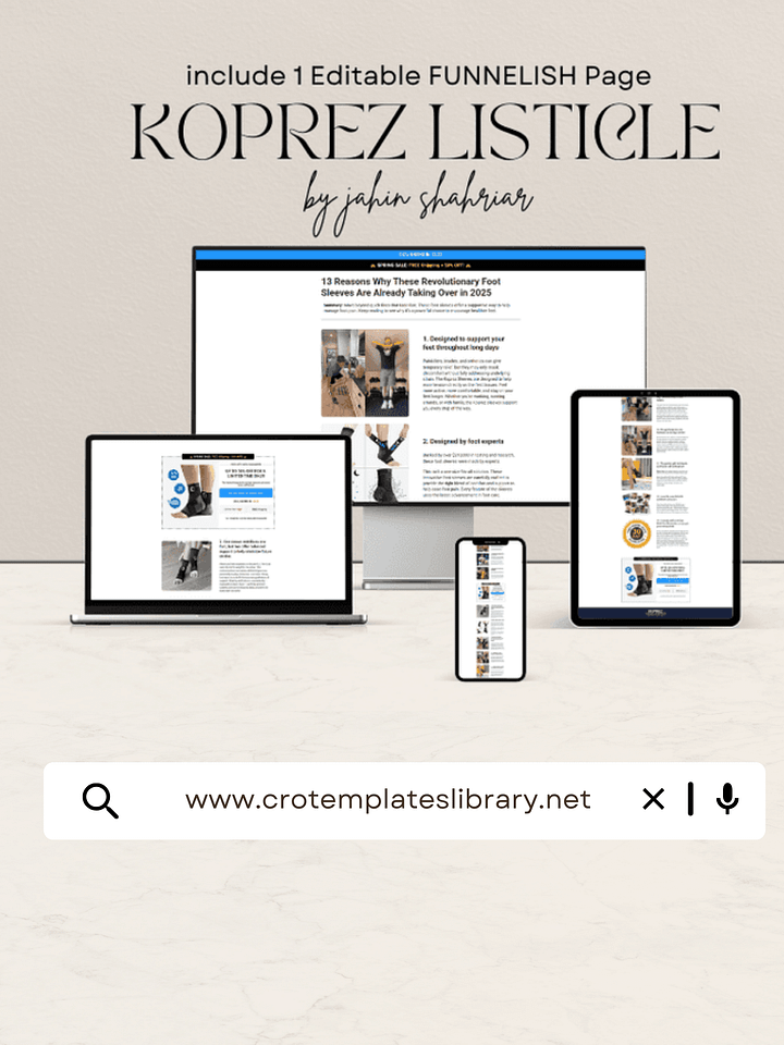 Koprez Funnelish Listicle Page Template product image (1)