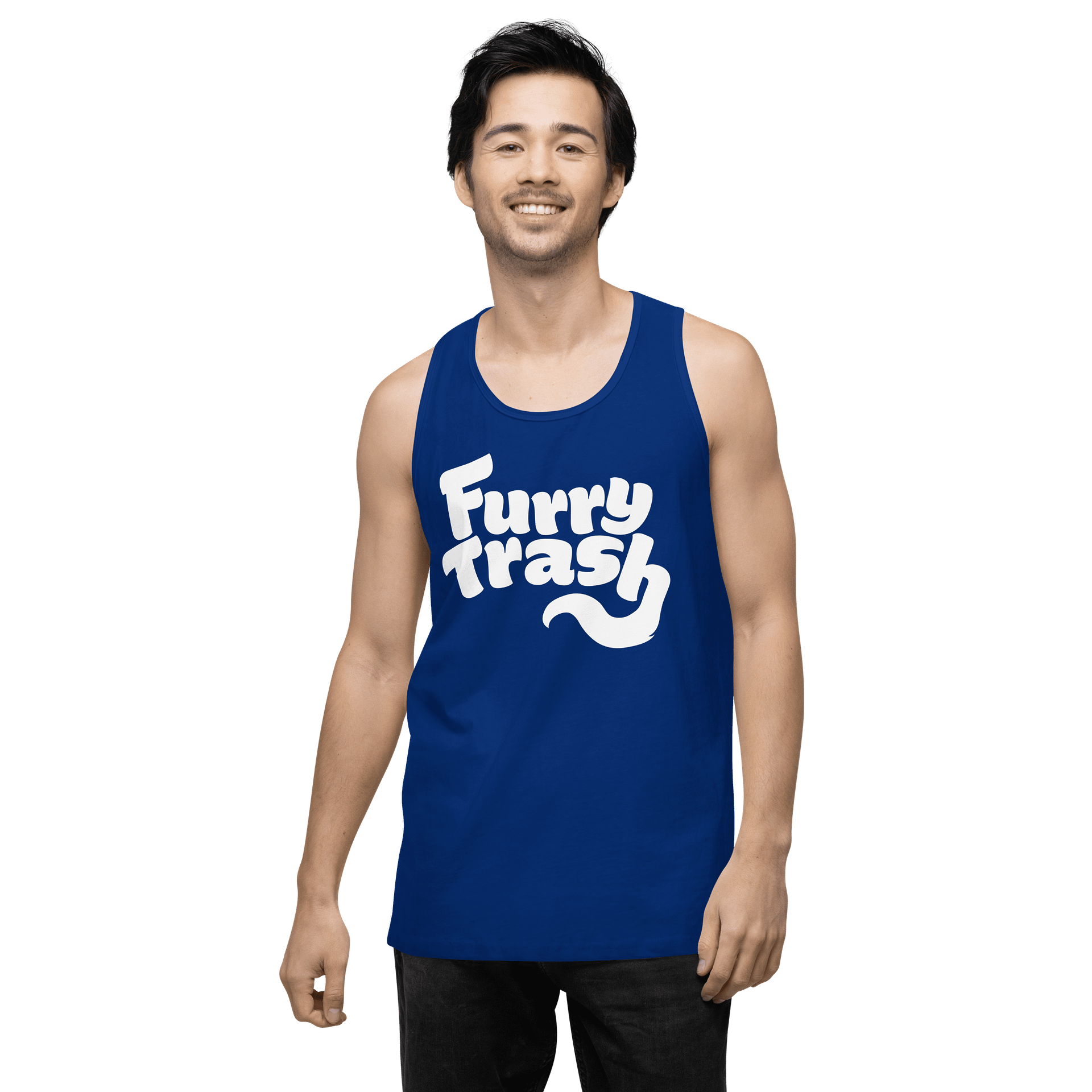 Furry Trash Tank – Bubble Logo (White Print) product image (44)