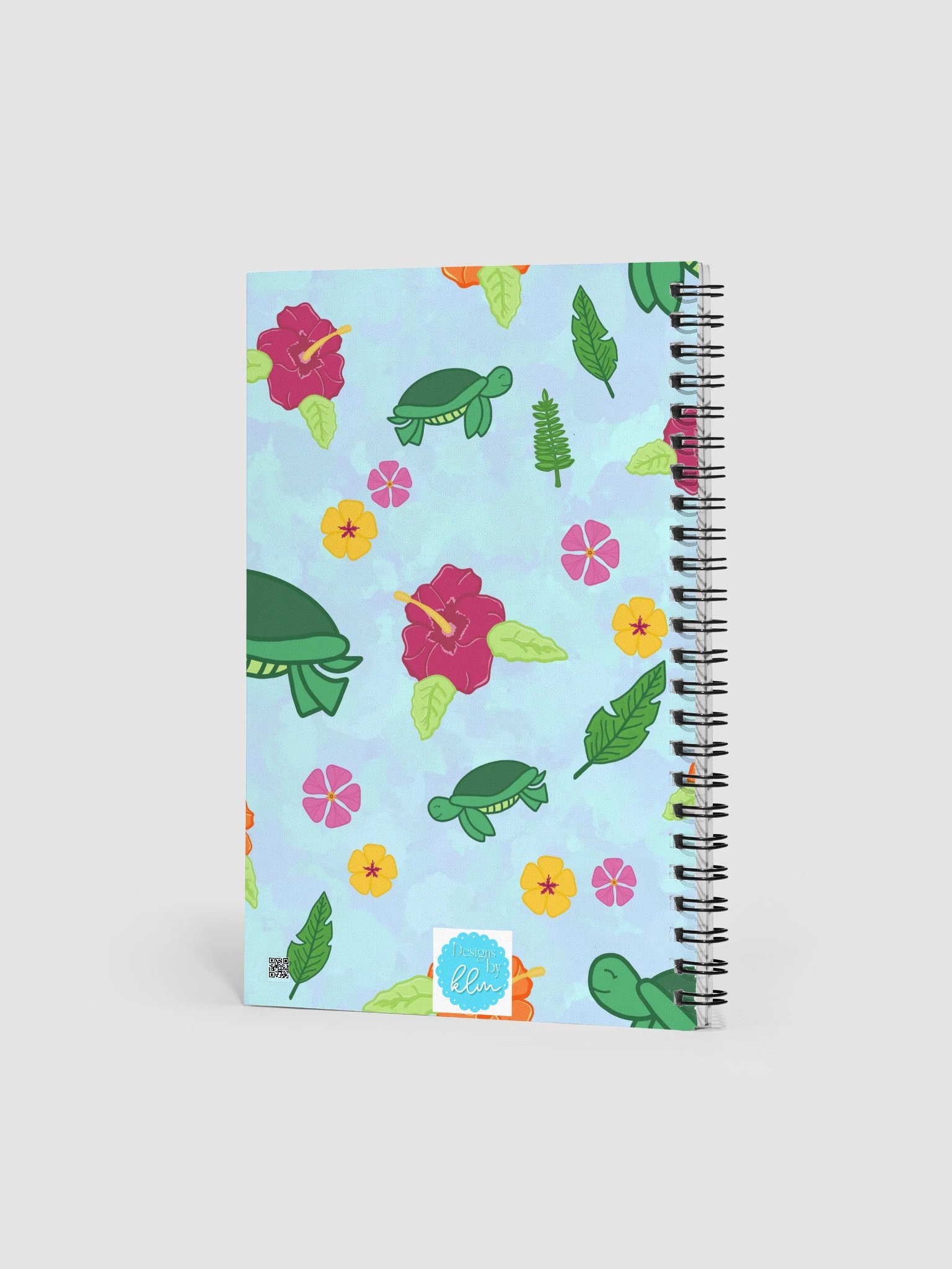 Tropical Turtle Pattern Spiral Journal product image (3)