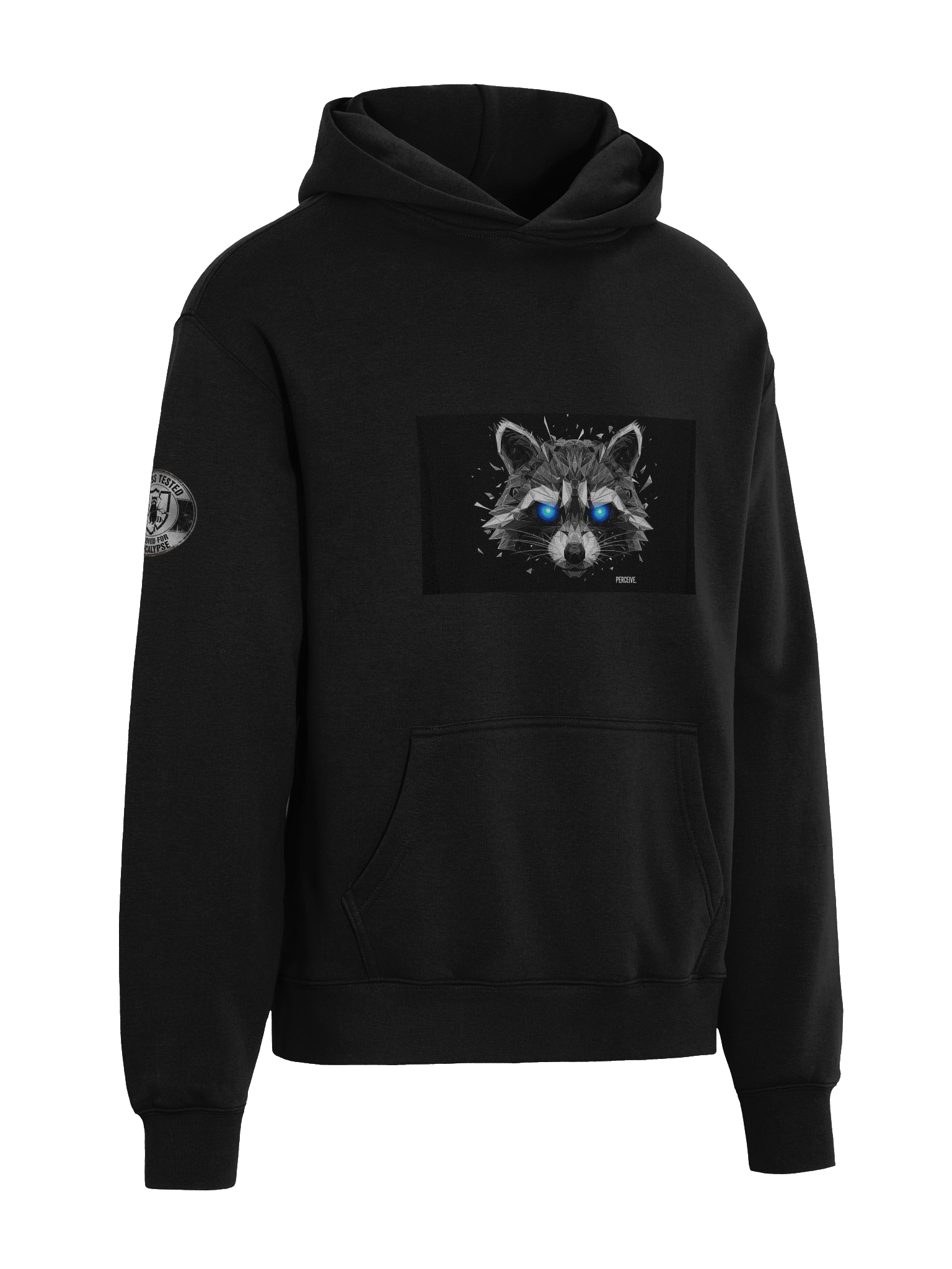 Apocalypse-Approved Raccoon Emblem Hoodie product image (13)