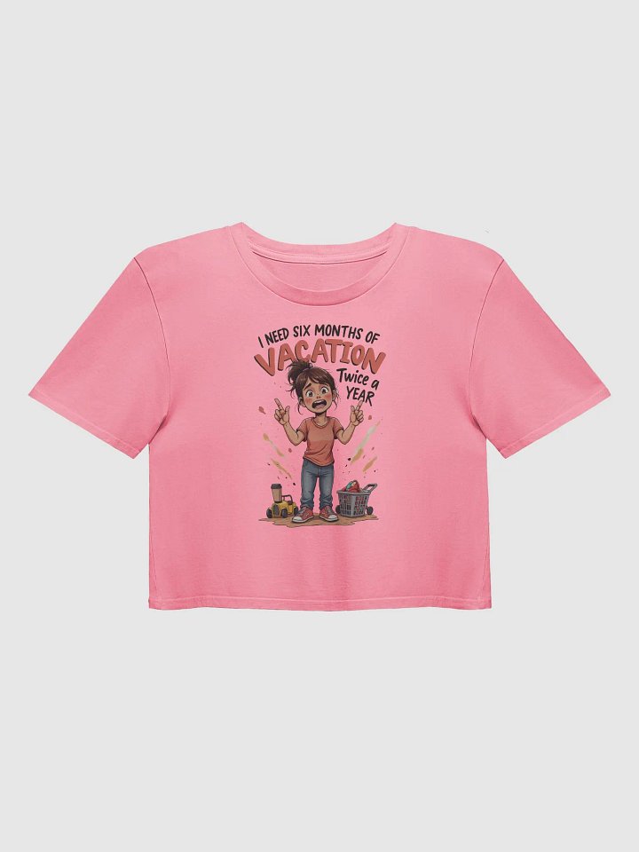 Vacation Lover's Expressive Crop Top product image (2)
