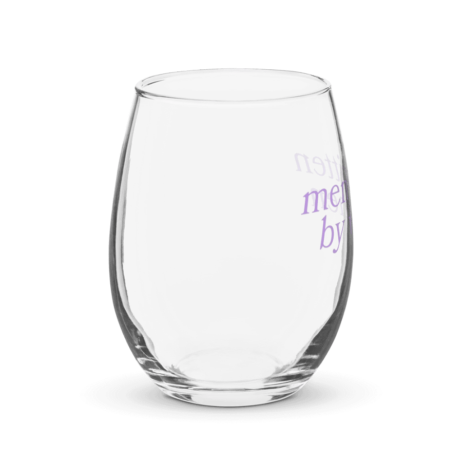 Men Written By Women Stemless Wine Glass product image (4)
