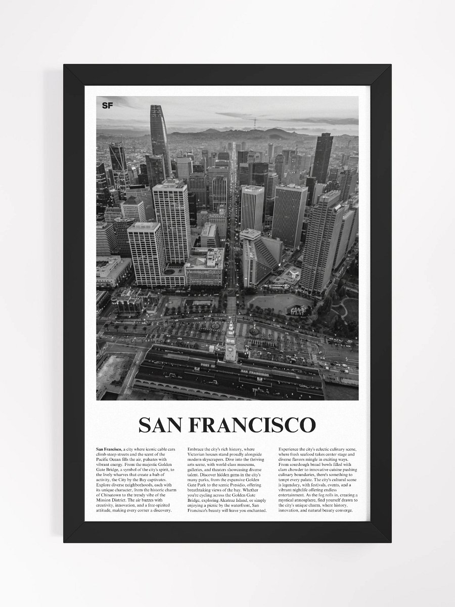 San Francisco 03 Newspaper Poster | Framed product image (5)